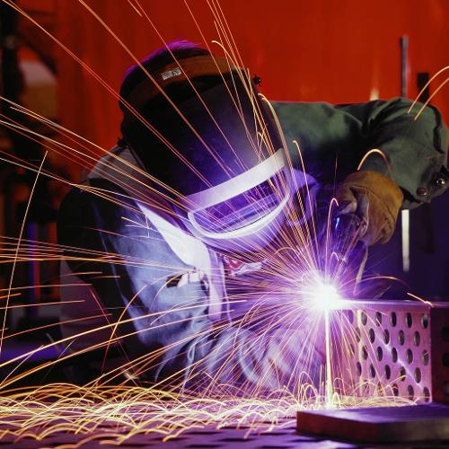 What are the protection and precautions for welding work?